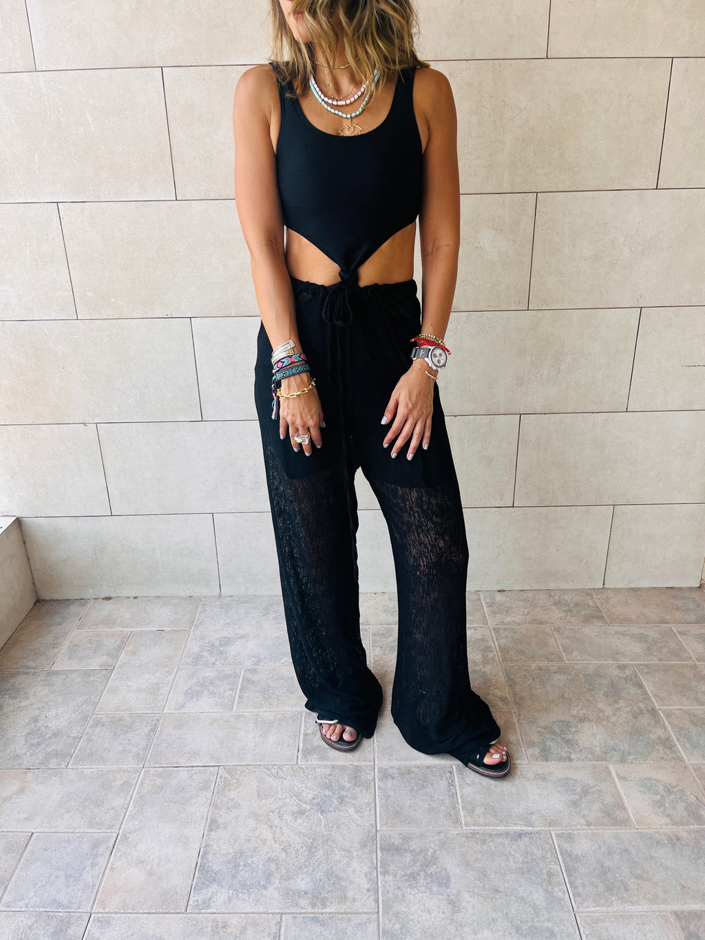 Black Only Beach Pants