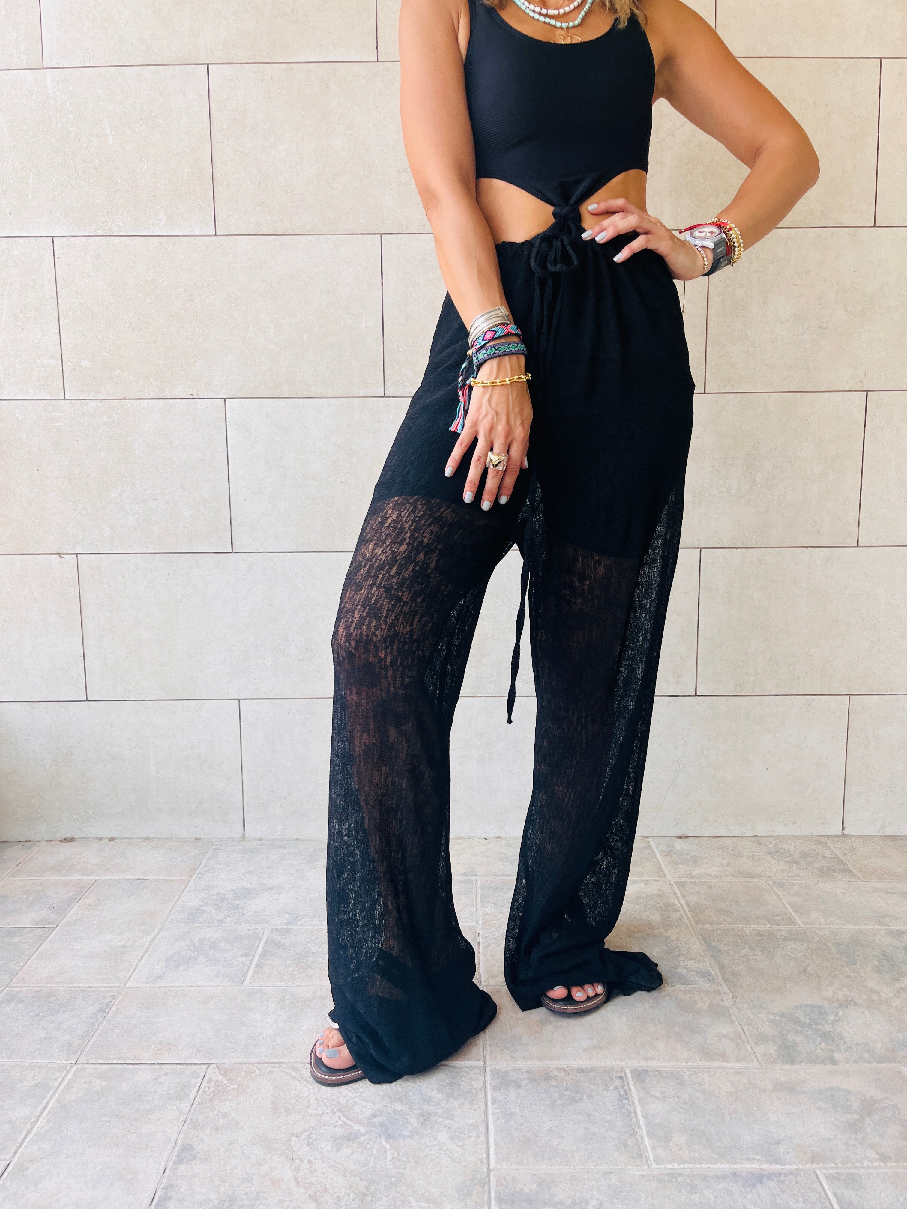Black Only Beach Pants