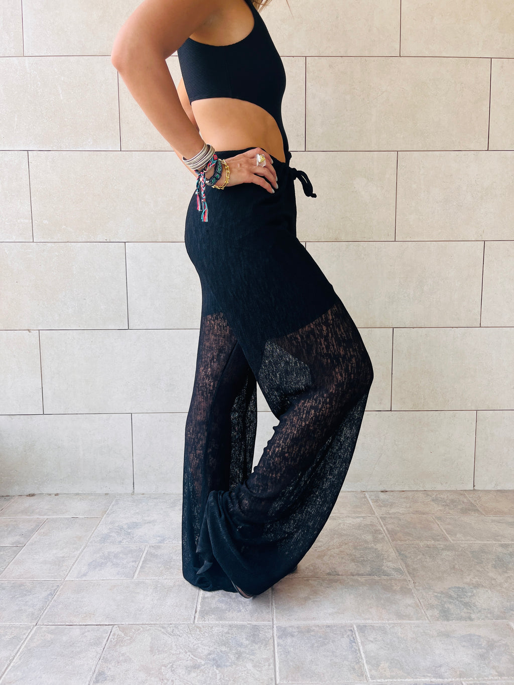 Black Only Beach Pants