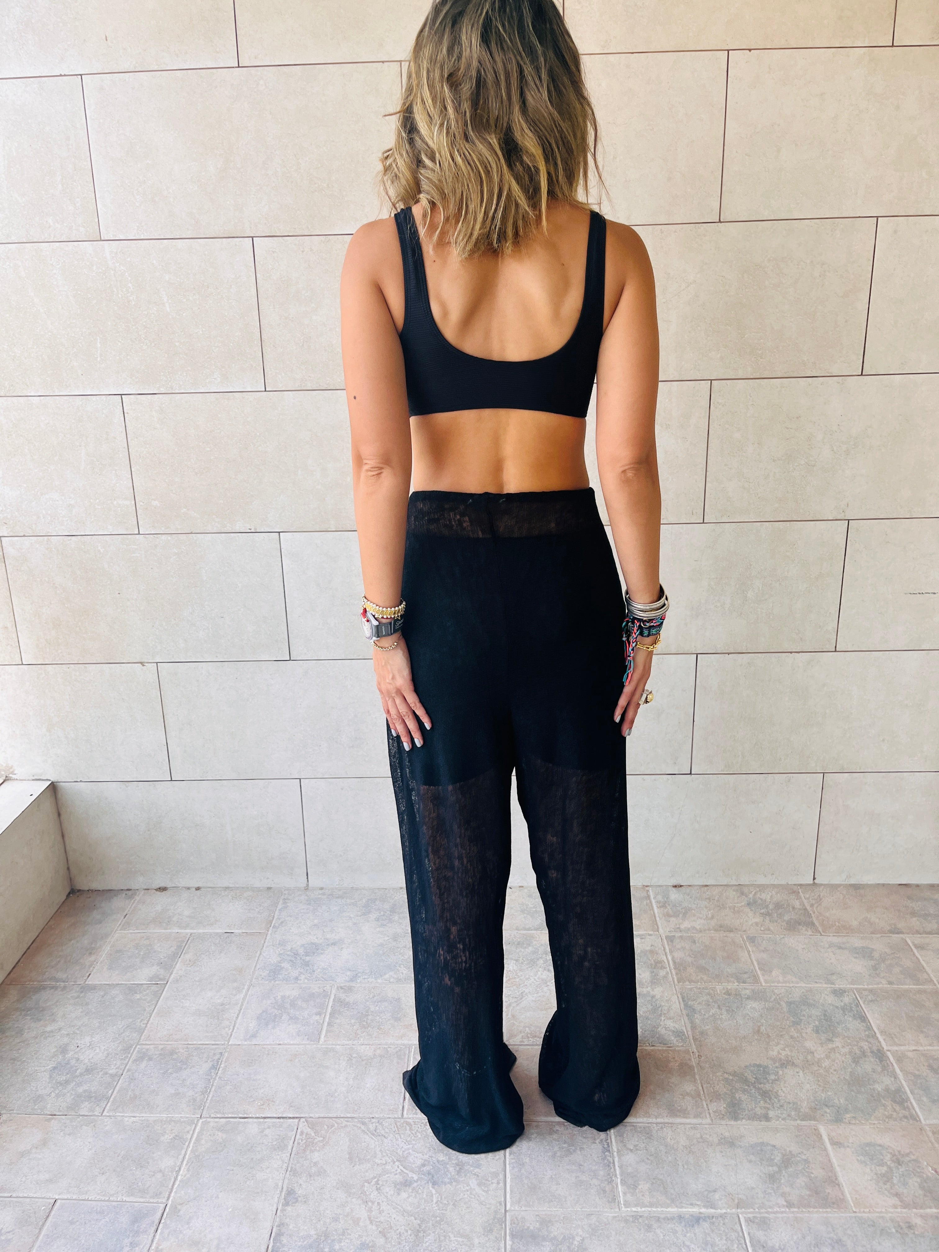 Black Only Beach Pants