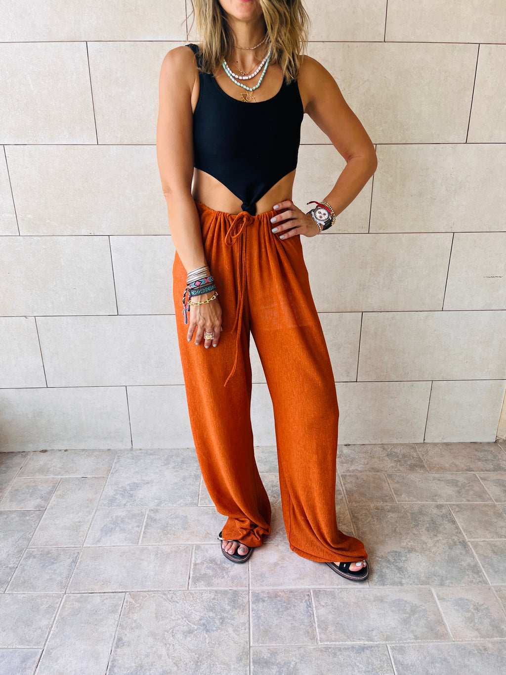 Rust Only Beach Pants