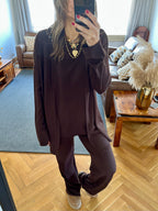 Brown 3 Pieces Everyday Lounge Set