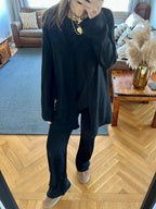 Black 3 Pieces Everyday Lounge Set