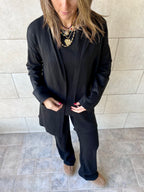 Black 3 Pieces Everyday Lounge Set