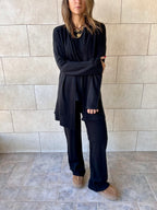 Black 3 Pieces Everyday Lounge Set