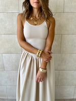Beige Serene Grace Dress