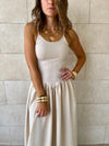 Beige Serene Grace Dress