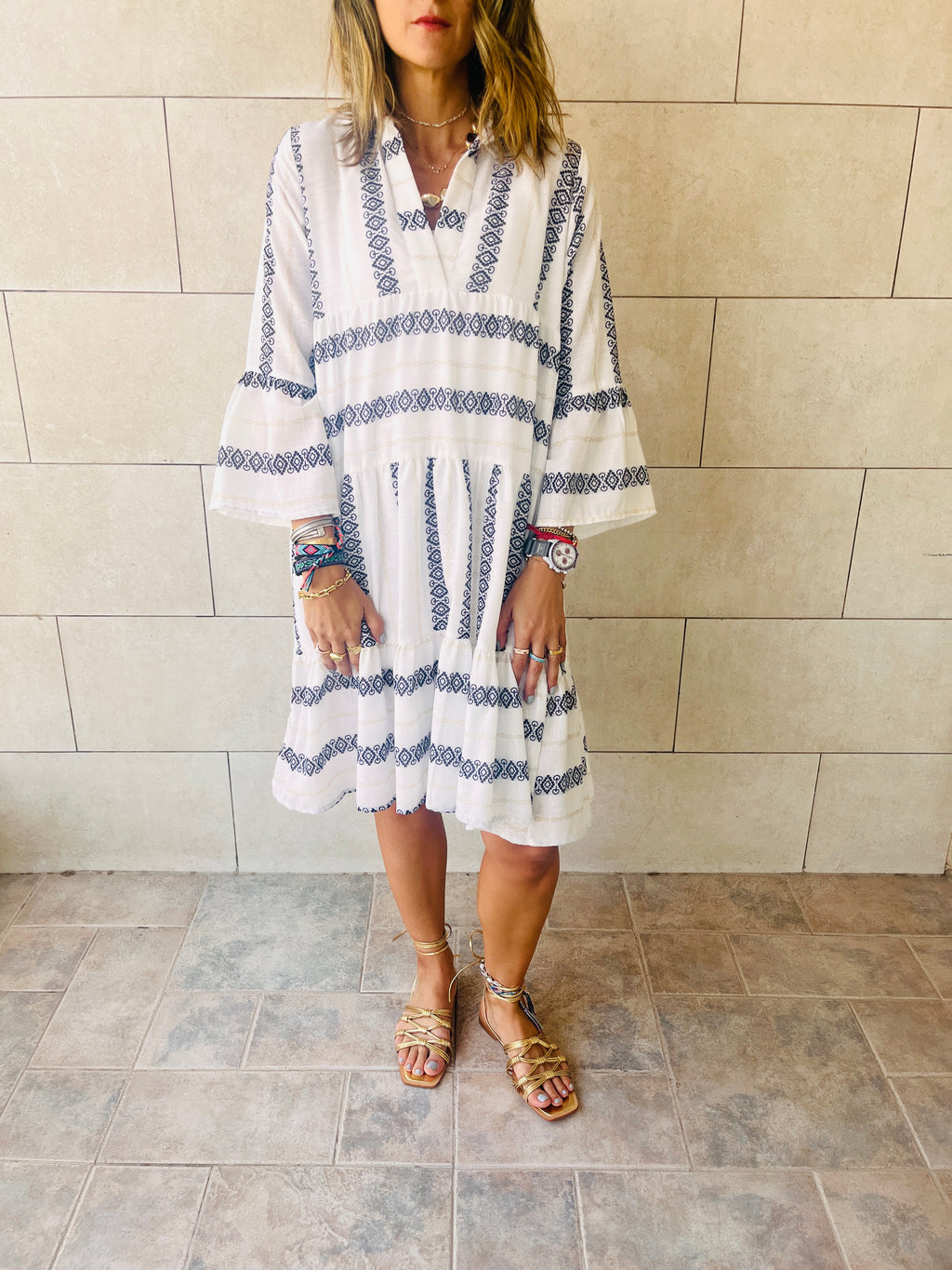 Black Pool Day Mini Dress