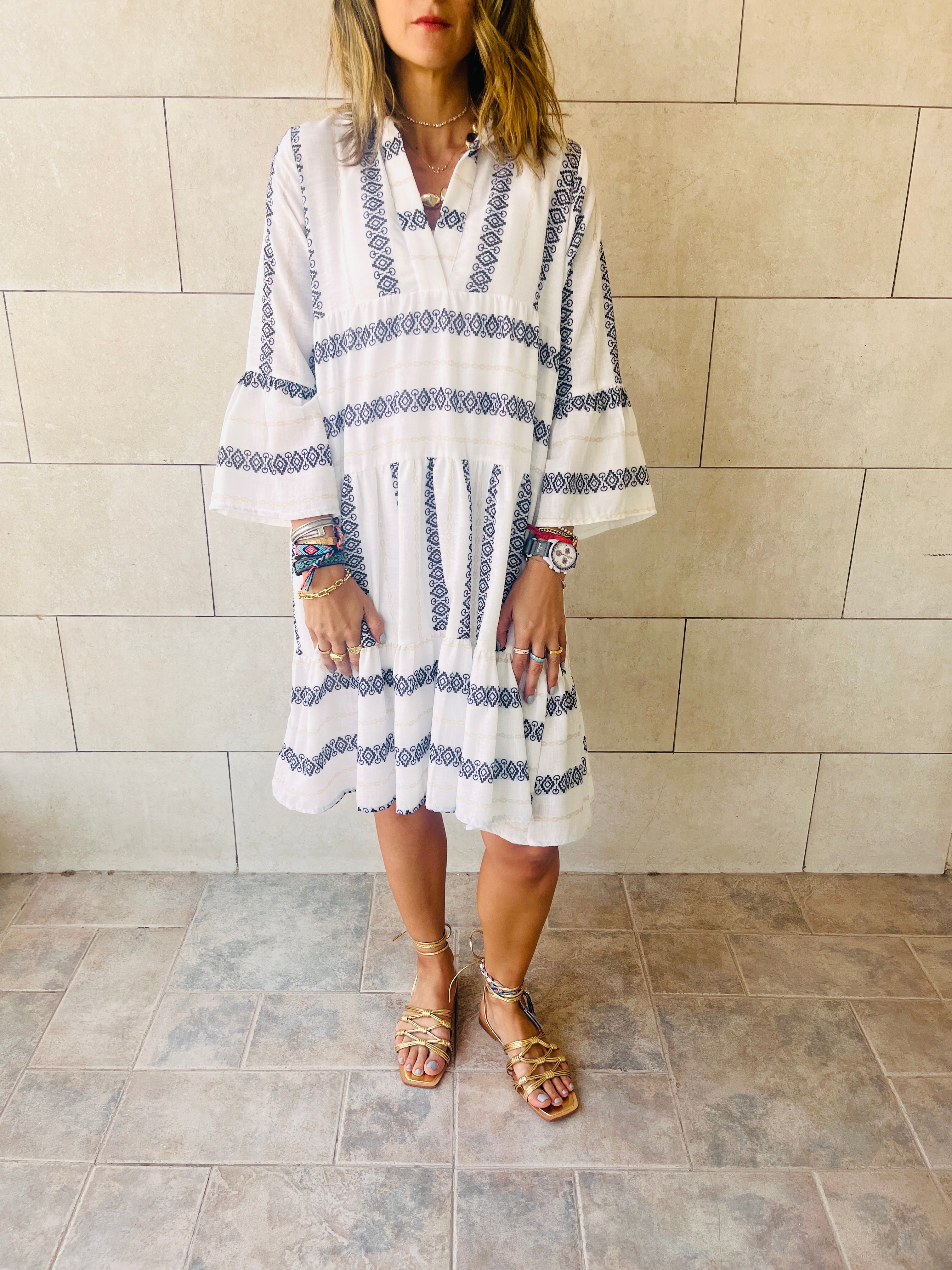 Black Pool Day Mini Dress