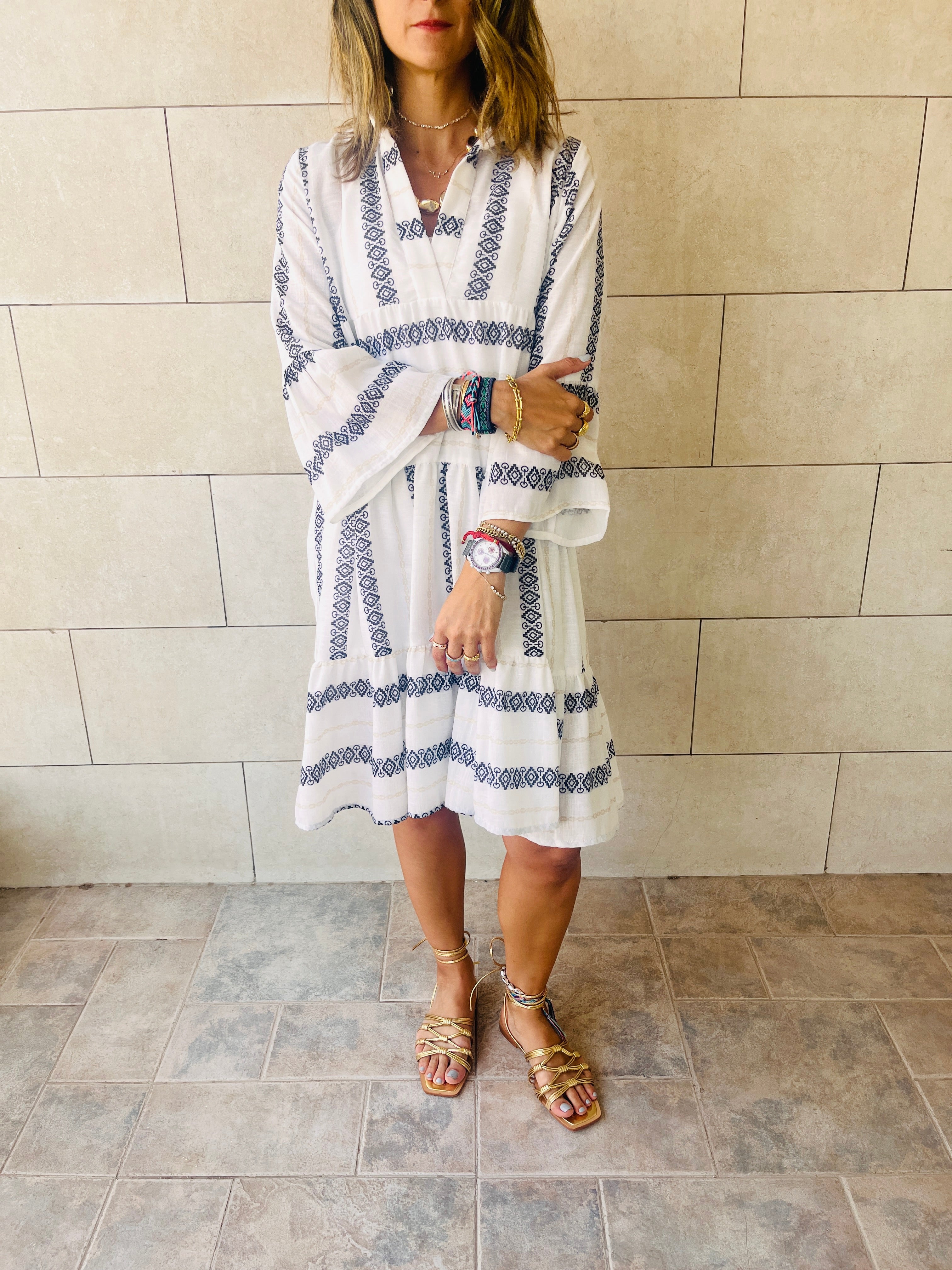 Black Pool Day Mini Dress