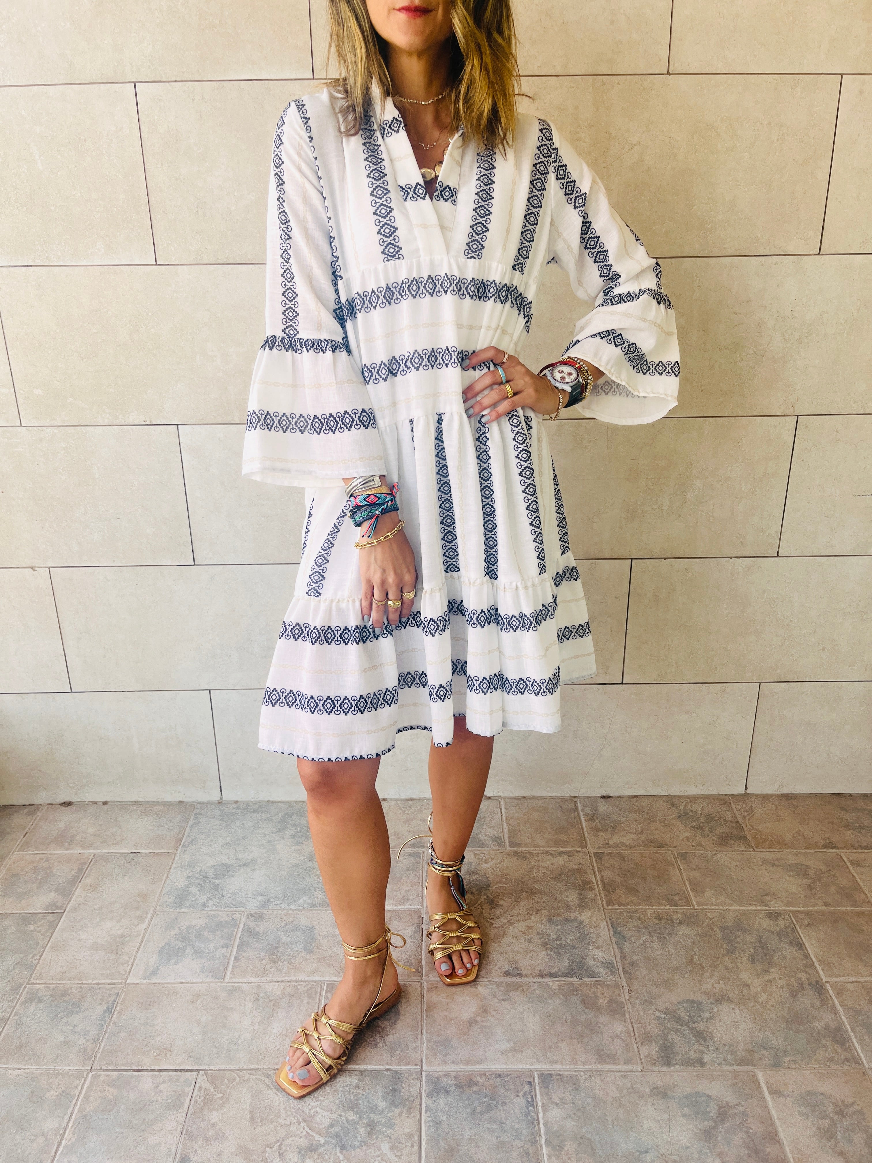 Black Pool Day Mini Dress