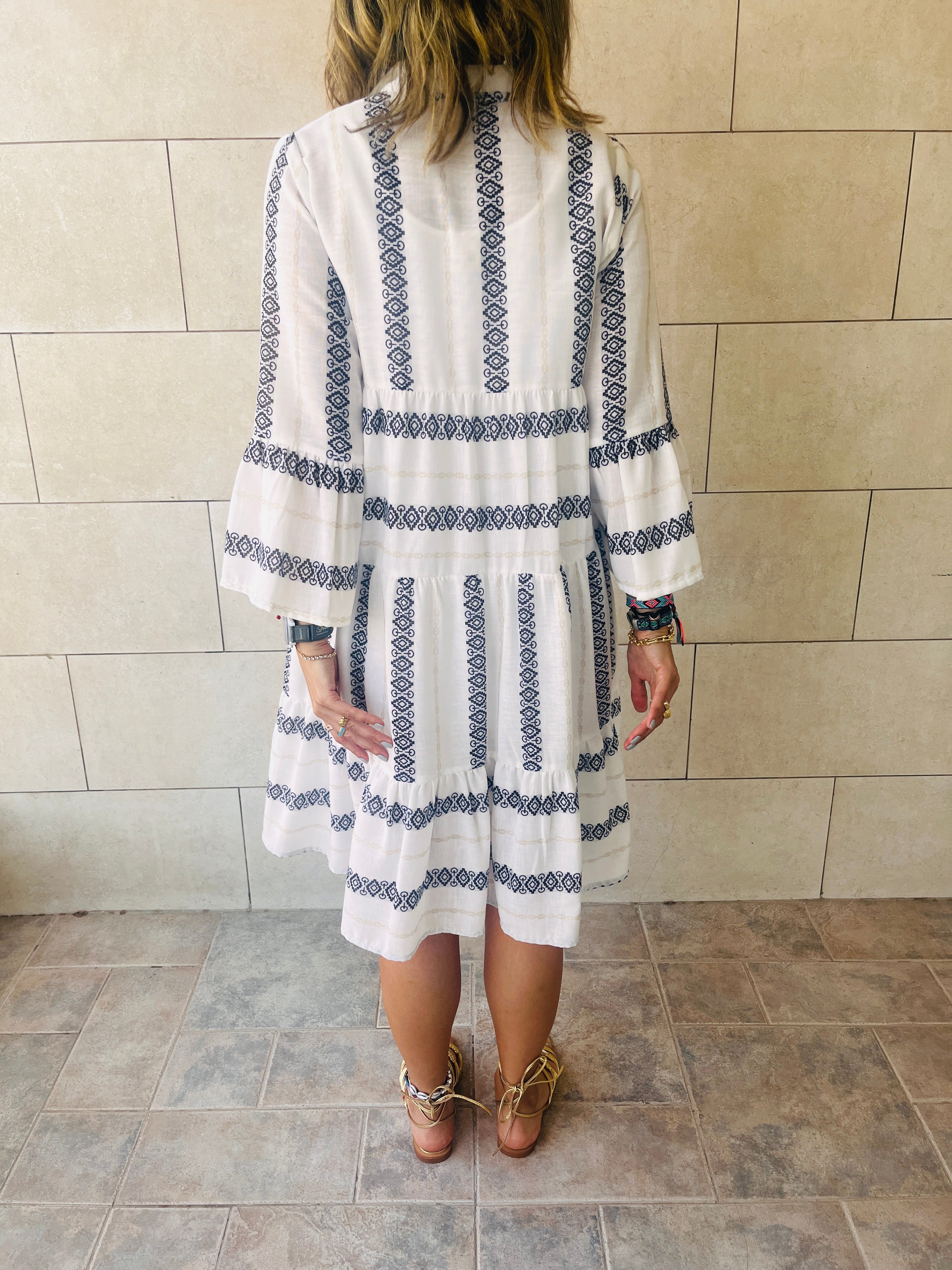 Black Pool Day Mini Dress