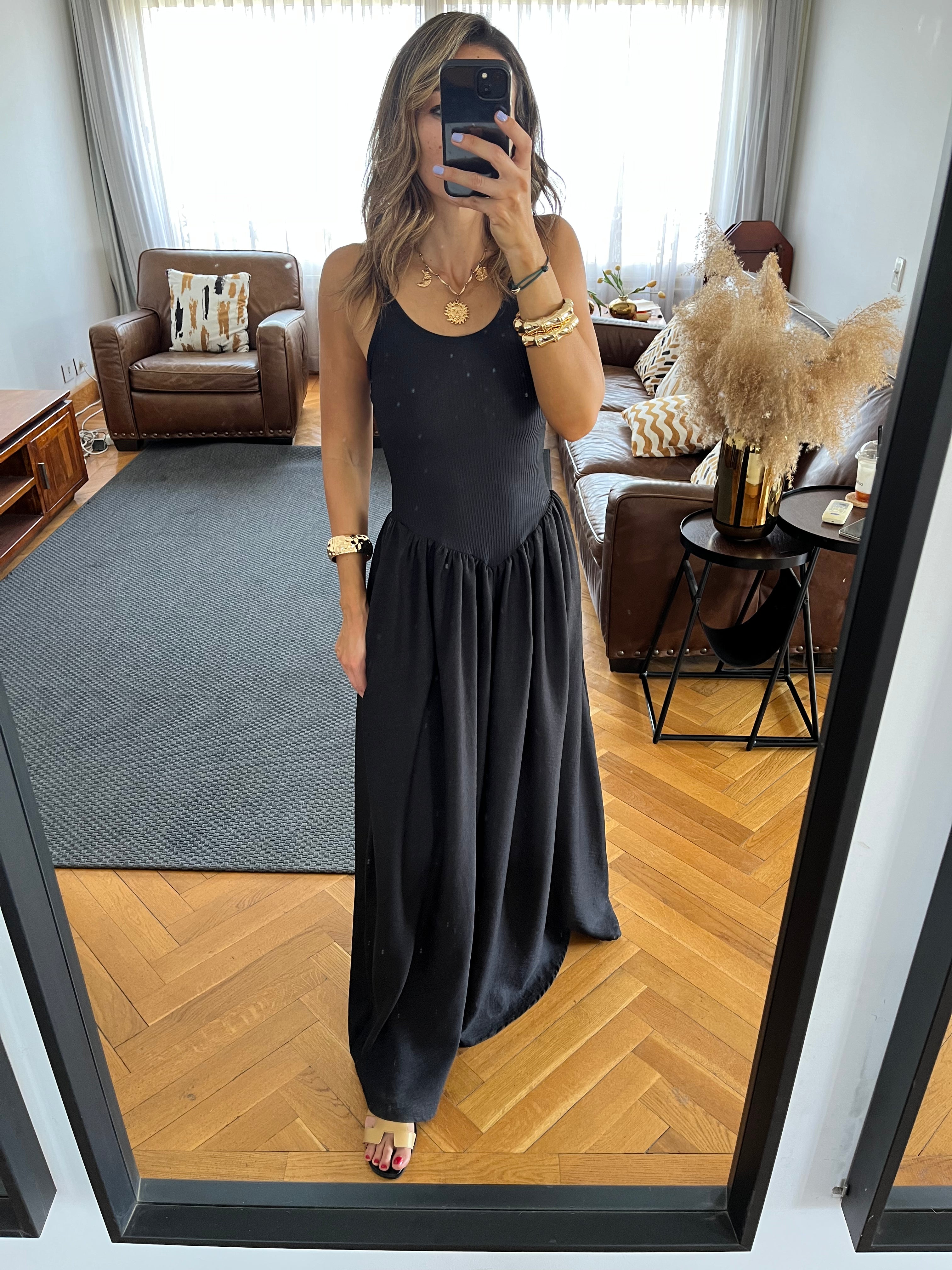 Black Serene Grace Dress