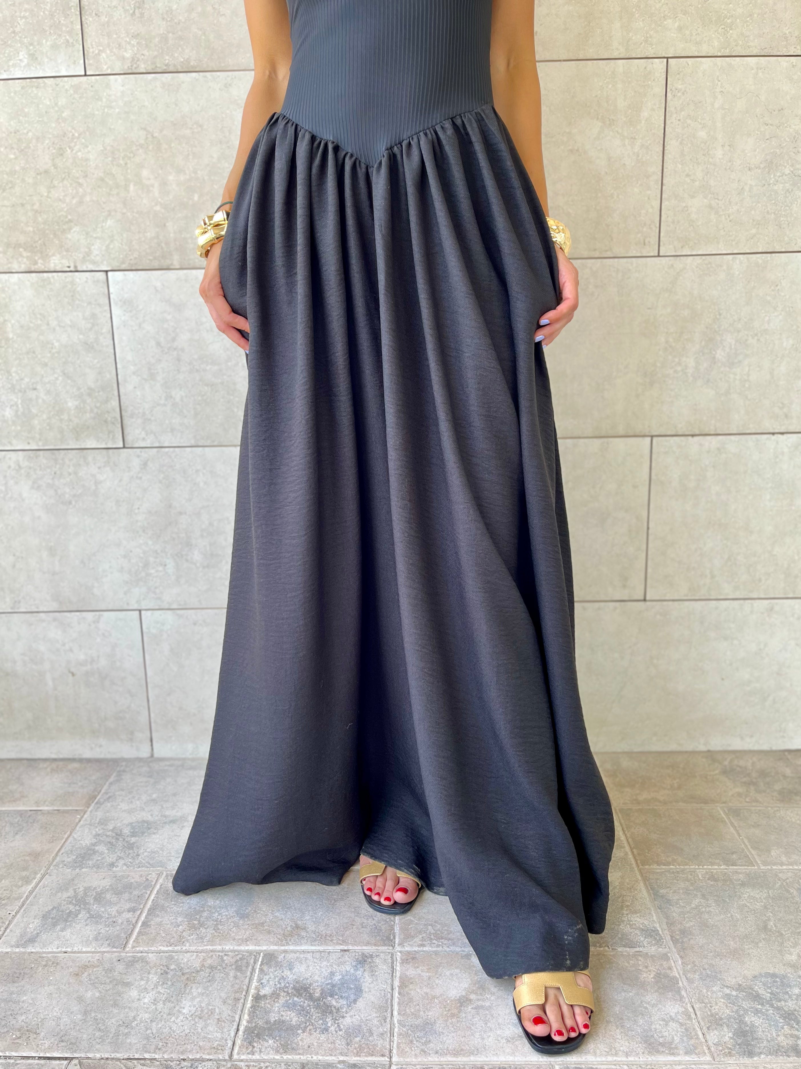 Black Serene Grace Dress