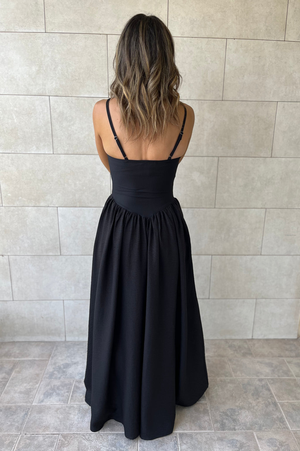 Black Serene Grace Dress