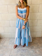 Blues Away Strapped Dress
