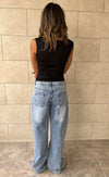 Black 130 One Shoulder Sleeveless Top