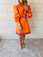 Orange Gum Drop Cut Out Mini Dress