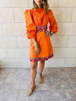 Orange Gum Drop Cut Out Mini Dress