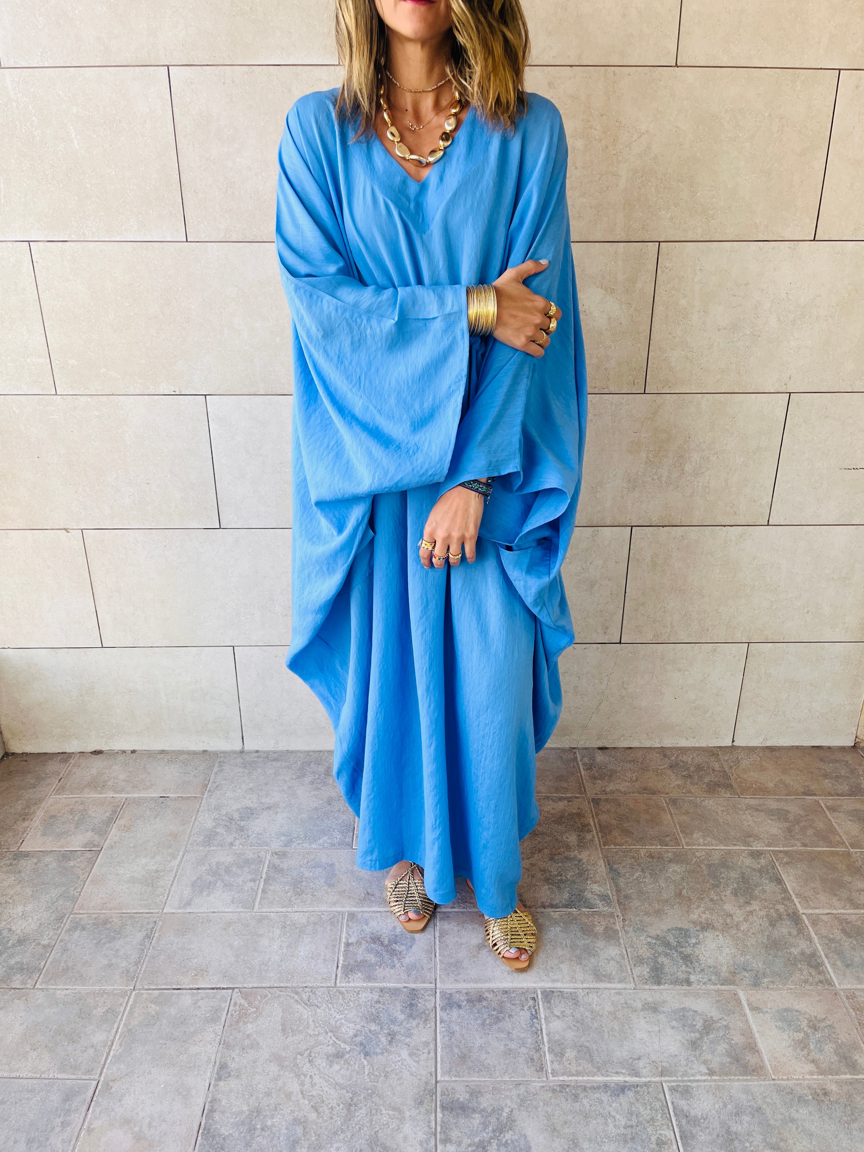 The Blue Nubian Kaftan