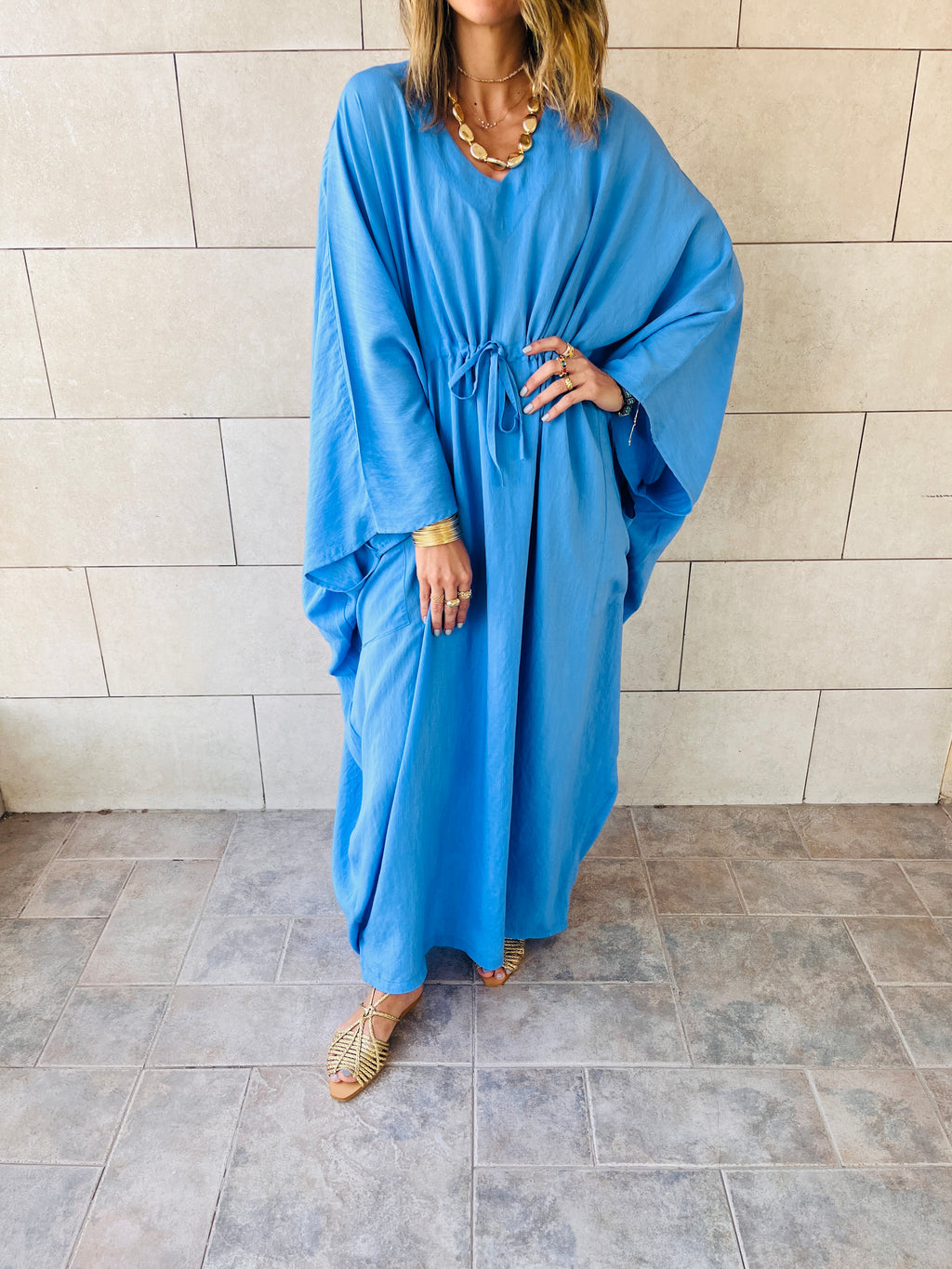 The Blue Nubian Kaftan