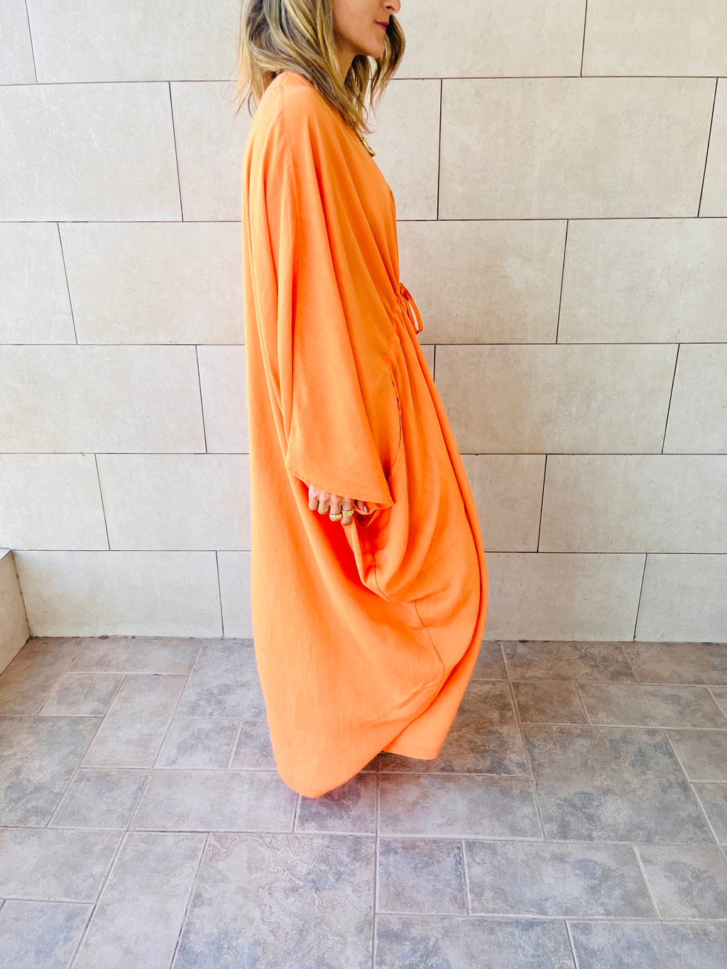 The Orange Nubian Kaftan