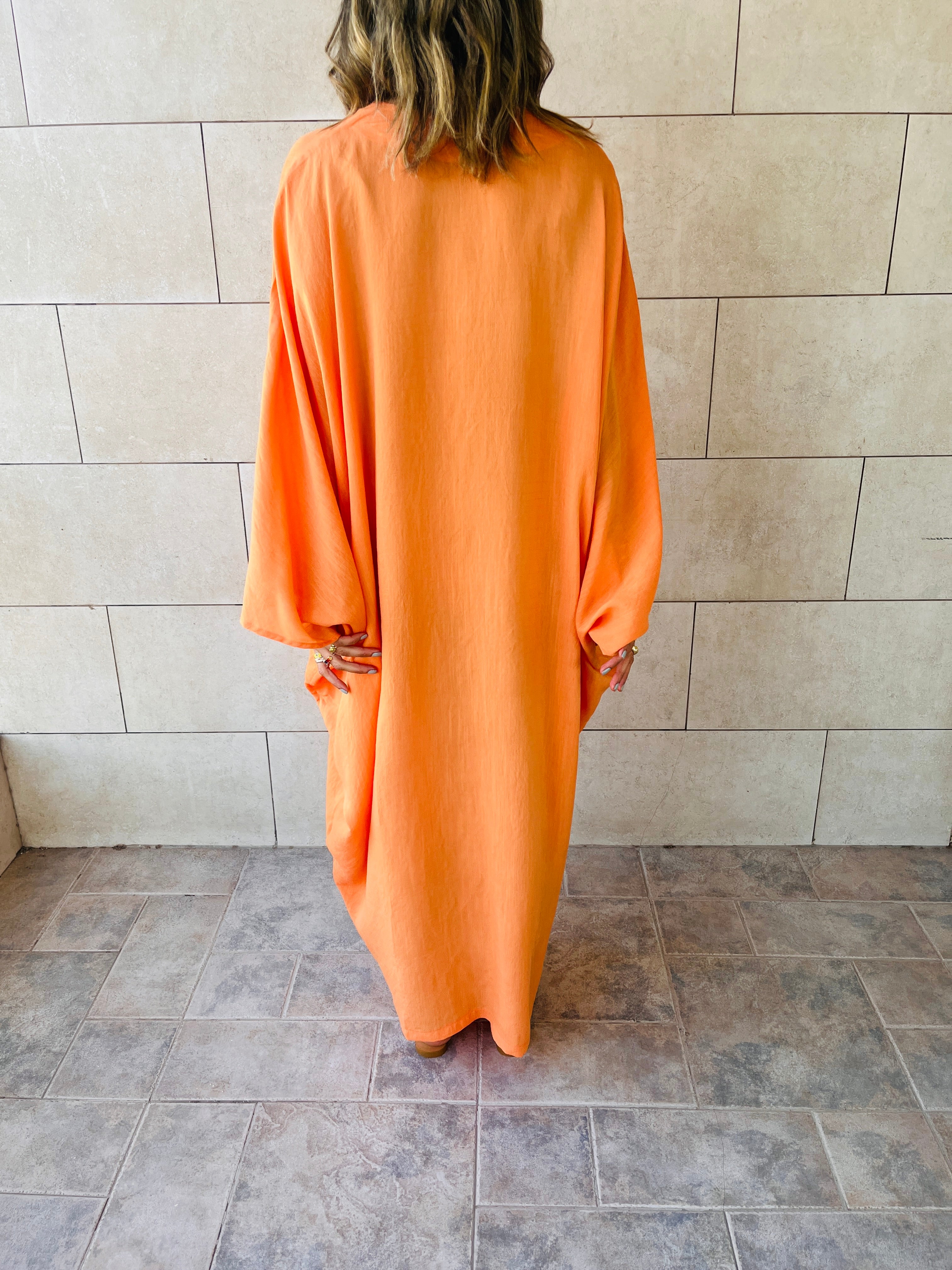 The Orange Nubian Kaftan