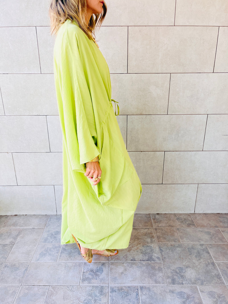 The Lime Nubian Kaftan