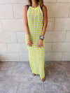 Lime Lollipop Waves Crochet Dress