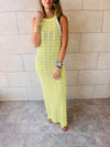 Lime Lollipop Waves Crochet Dress