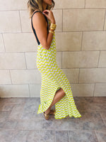 Lime Lollipop Waves Crochet Dress