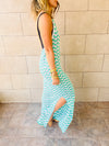 Aqua Lollipop Waves Crochet Dress