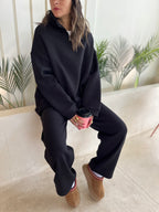 Black Quarter Velvet Lined Set