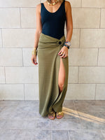 Olive Athena Goddess Skirt