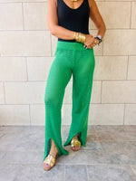 Green Crochet Loving Beach Pants