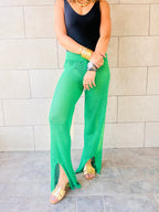 Green Crochet Loving Beach Pants