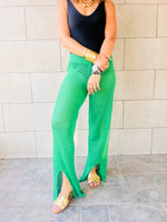 Green Crochet Loving Beach Pants