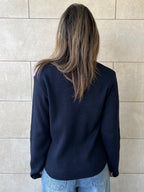 Navy Henley Pullover