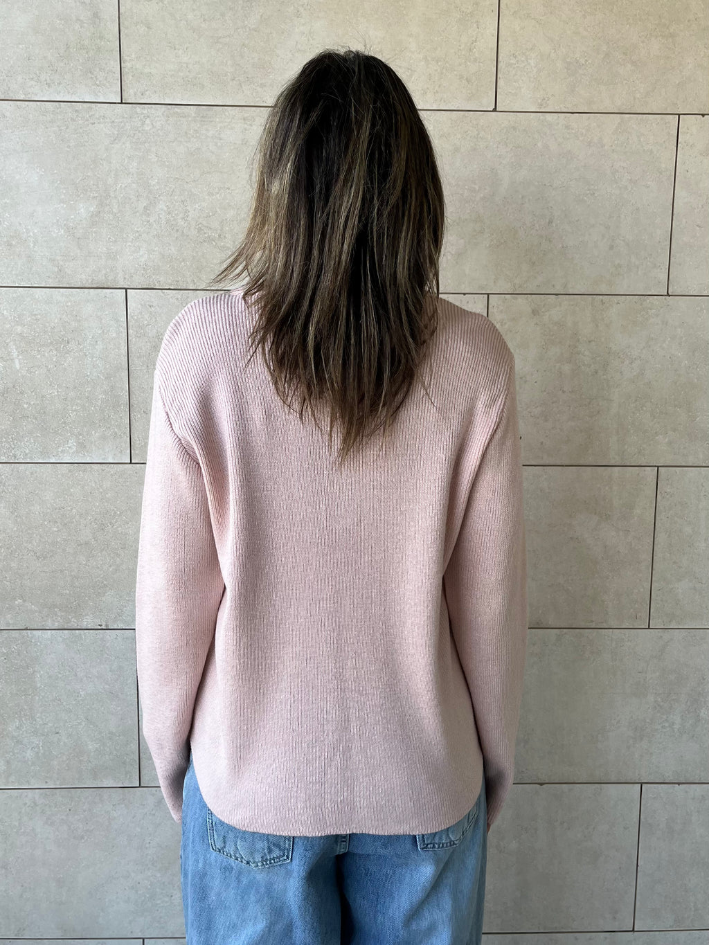 Blush Henley Pullover