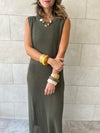 Olive Salt & Sun Crochet Dress