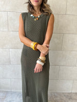 Olive Salt & Sun Crochet Dress