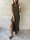 Olive Salt & Sun Crochet Dress