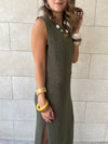 Olive Salt & Sun Crochet Dress