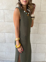 Olive Salt & Sun Crochet Dress
