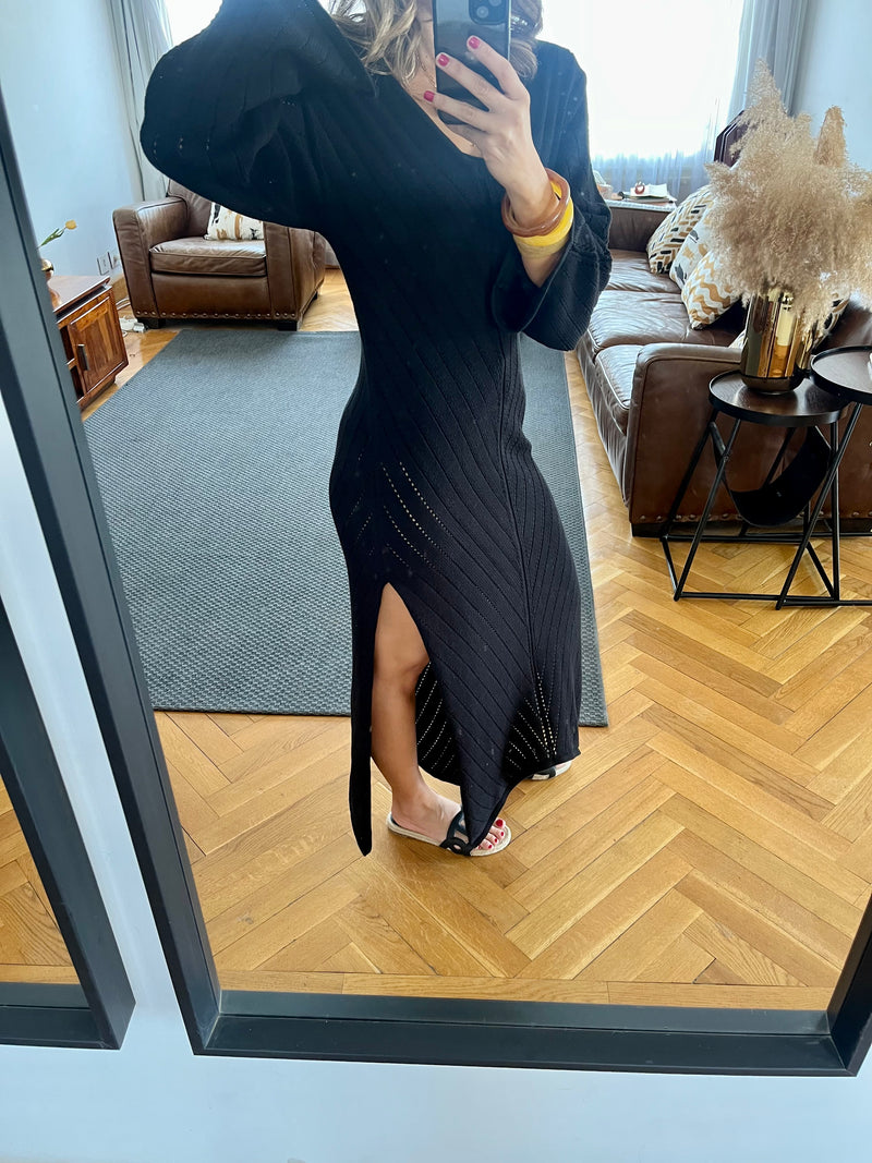 Black Sahara Bloom Dress