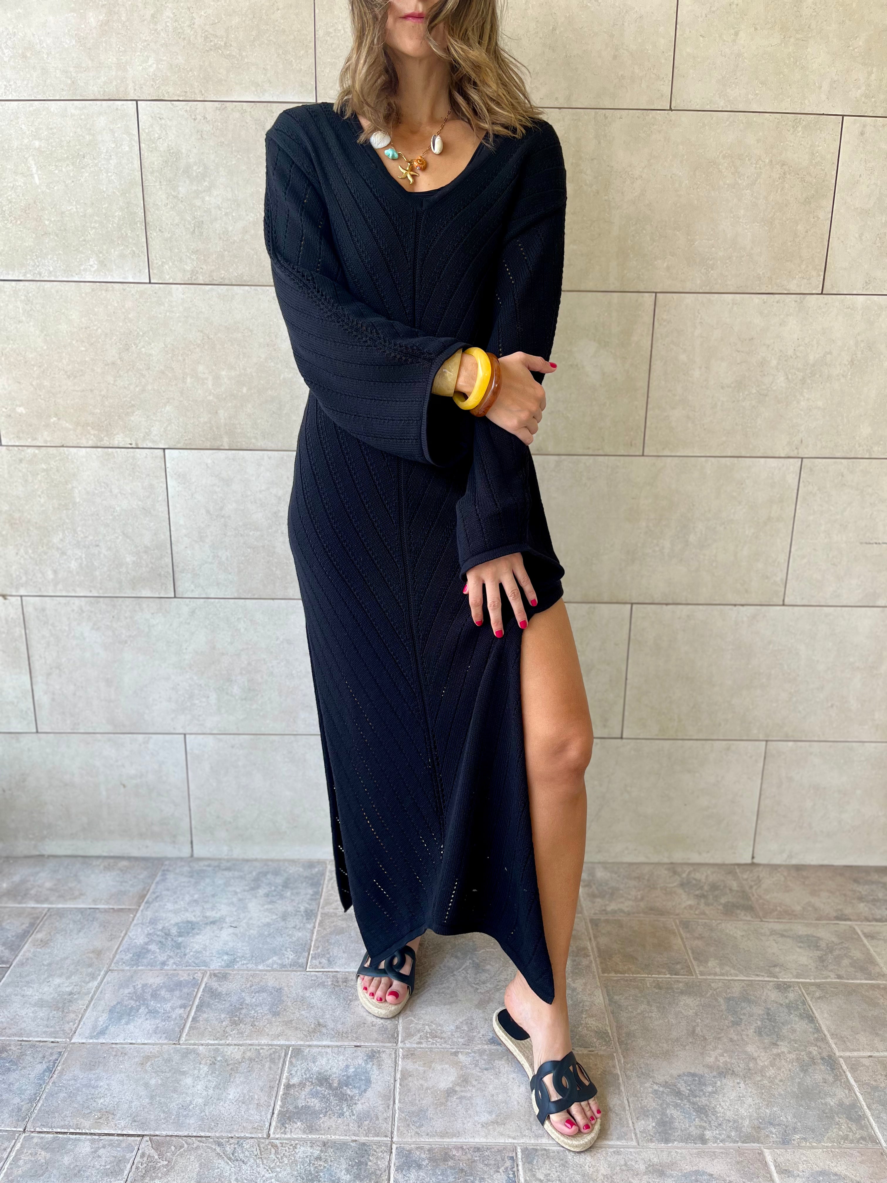 Black Sahara Bloom Dress