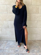 Black Sahara Bloom Dress