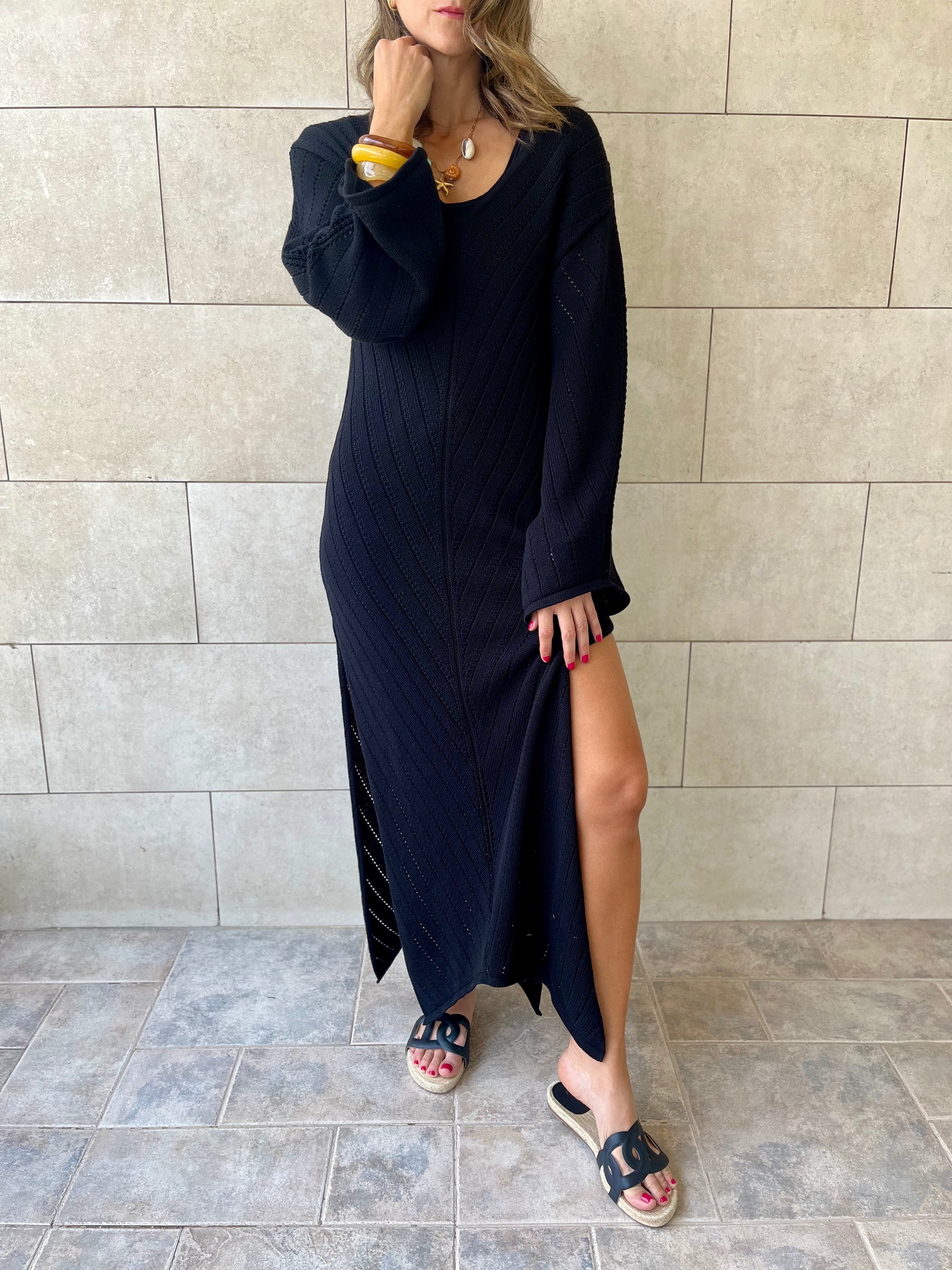 Black Sahara Bloom Dress