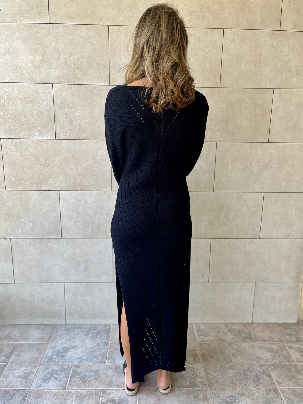 Black Sahara Bloom Dress