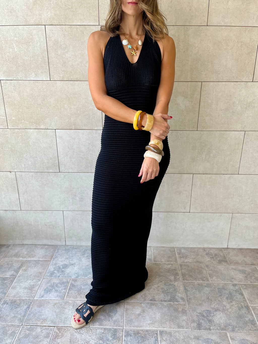 Black Midnight Backless Dress